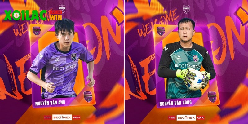 Becamex TP.HCM chính thức ra mắt hai tân binh Nguyễn Văn Anh và Nguyễn Văn Công 1 Nguyễn Văn Anh là một trong những nhân tố nổi bật